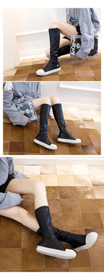 Load image into Gallery viewer, Casual Women Boots Black Over the Knee Boots
