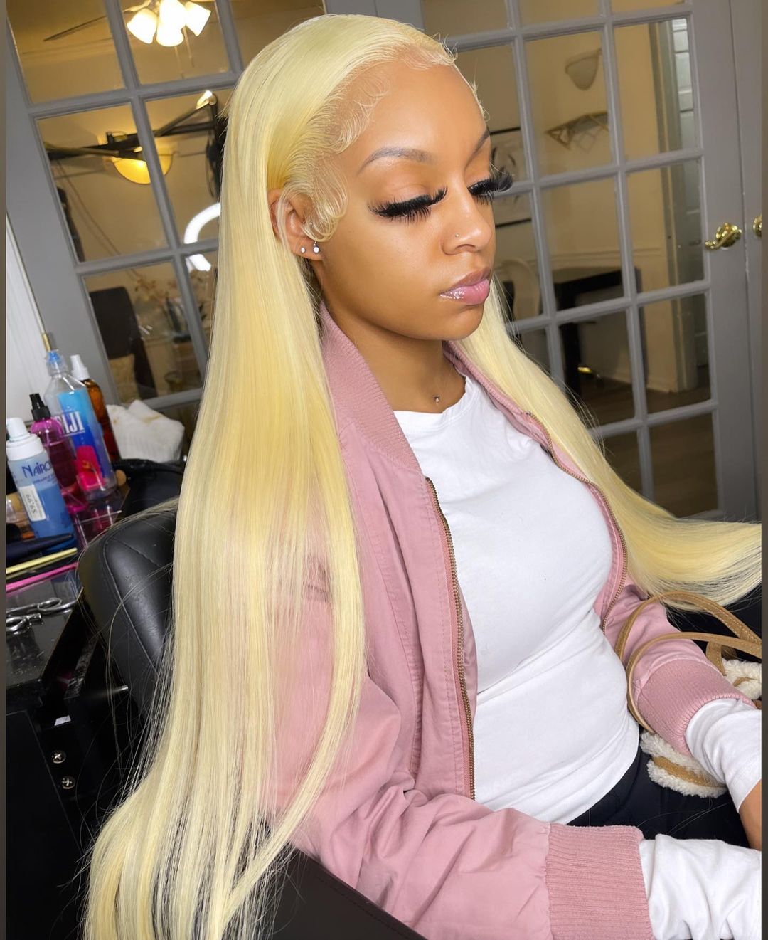 613 Honey Blonde Lace Front Wig Human Hair