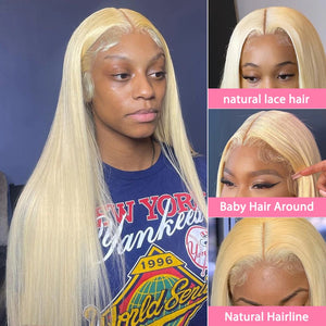 613 Honey Blonde Lace Front Wig Human Hair