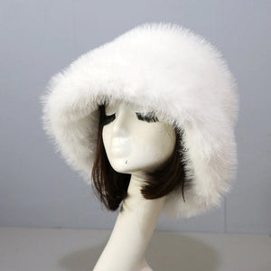 Winter Warm Faux Fur Bucket Hats