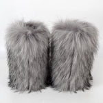 Load image into Gallery viewer, Winter Fluffy Faux Fox Fur Boots
