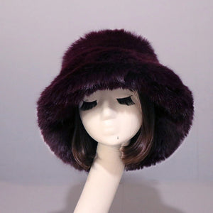 Winter Warm Faux Fur Bucket Hats