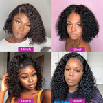 Load image into Gallery viewer, Jerry Curly Short Bob Wigs Lace Frontal Human Hair Wigs
