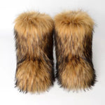 Load image into Gallery viewer, Winter Fluffy Faux Fox Fur Boots
