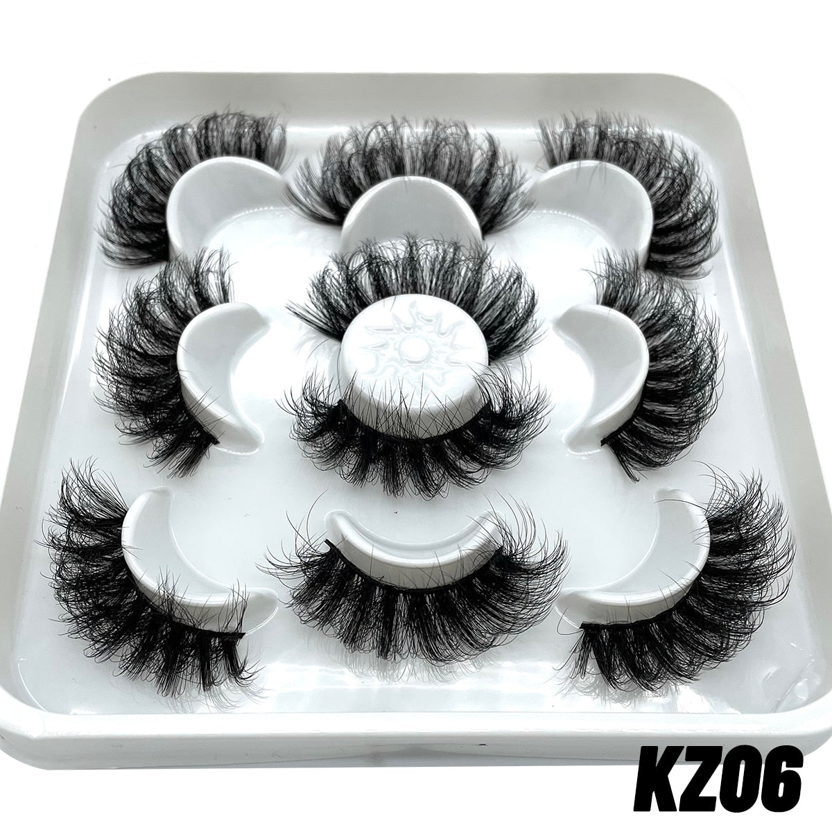 False Eyelashes Cat-Eye Fluffy Faux Mink Lashes 8D