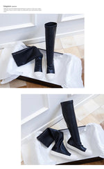 Load image into Gallery viewer, Casual Women Boots Black Over the Knee Boots
