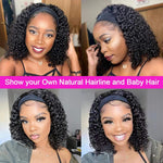 Load image into Gallery viewer, Headband Wig Human Hair Kinky Curly
