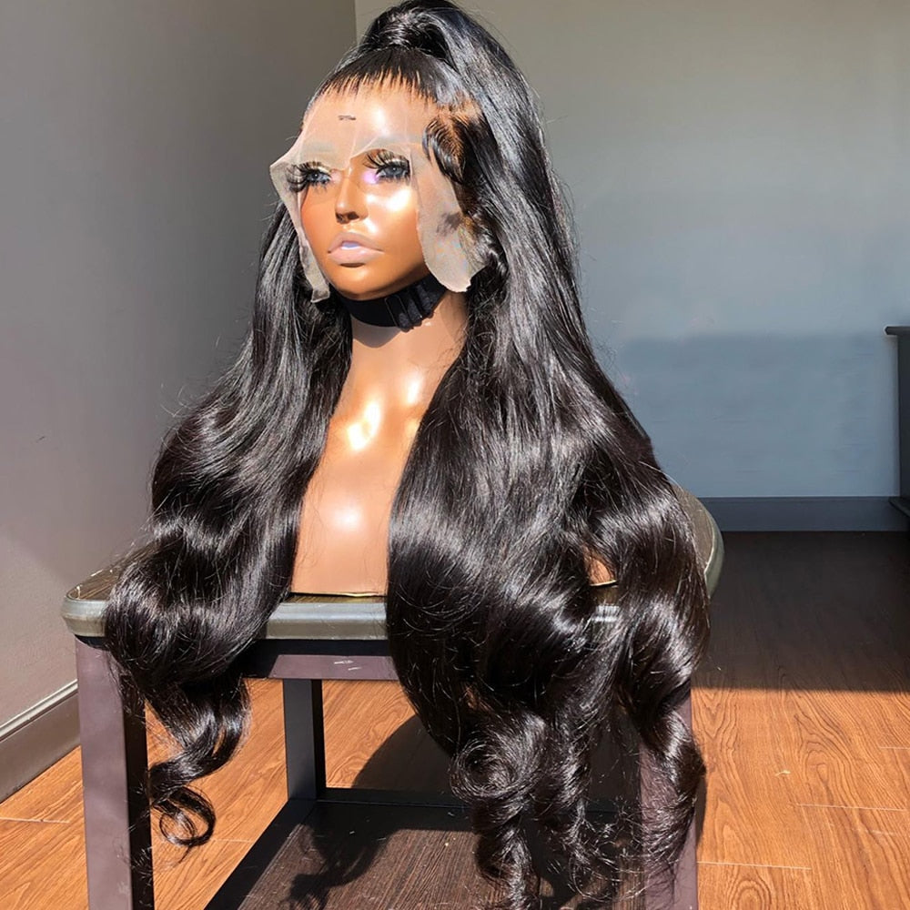 Body Wave 360 Full Lace Wig Human Hair Pre Plucked