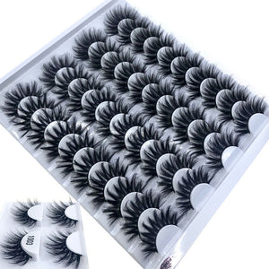 20 Pairs 18-25 mm 3d Mink Lashes