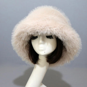 Winter Warm Faux Fur Bucket Hats