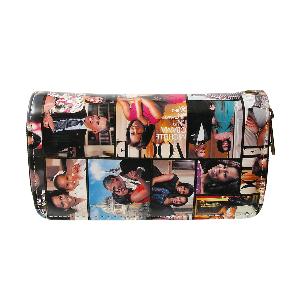 Magazine Print Wallet Wristlet