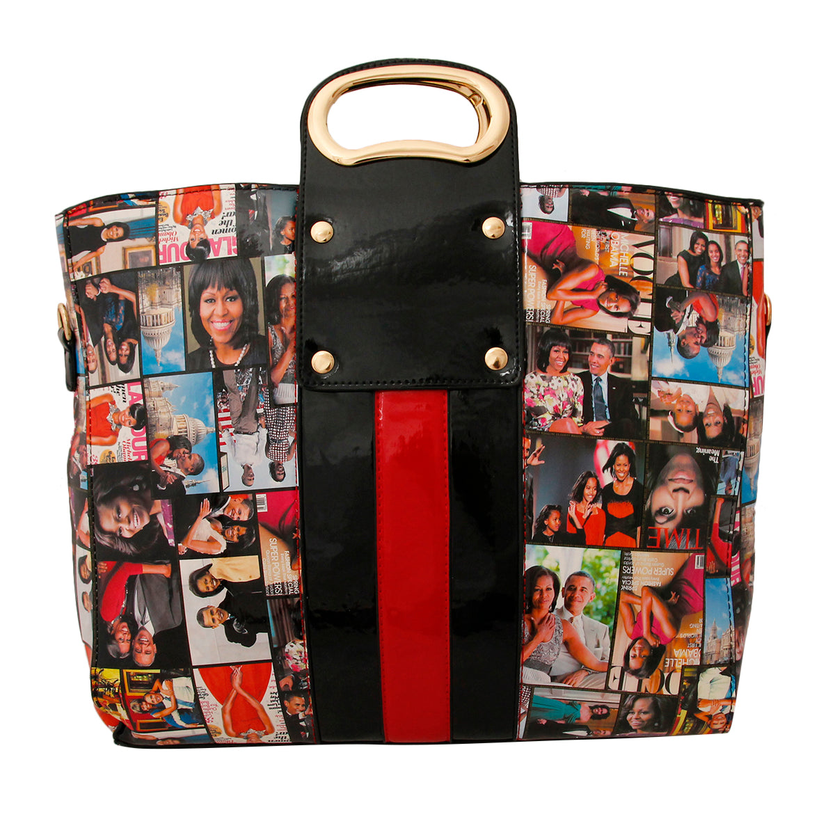 Obama Magazine Print Handbag