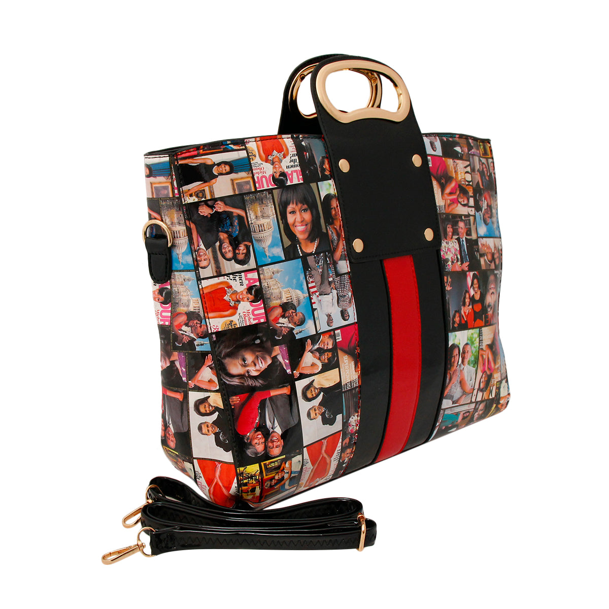 Obama Magazine Print Handbag