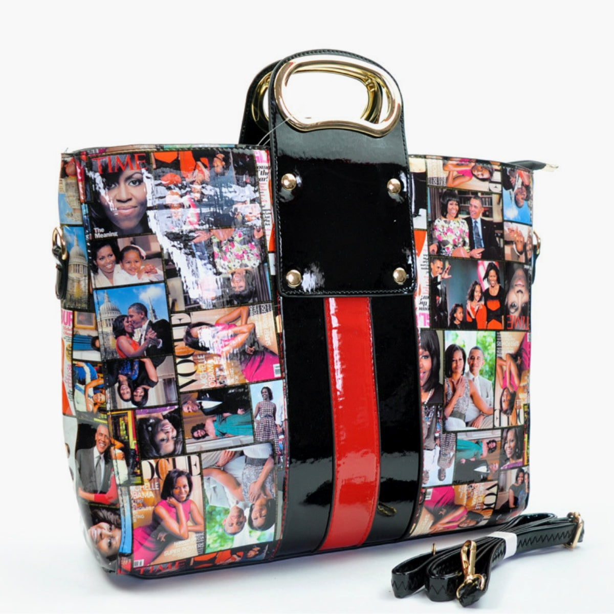 Obama Magazine Print Handbag