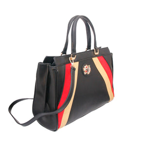 Black Stripe Tiger Handbag