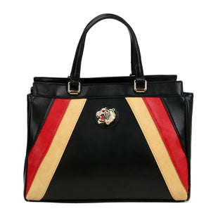 Black Stripe Tiger Handbag