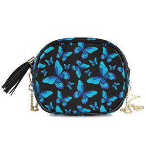 Butterfly Pattern Women Crossbody Chain Shoulder Bags.