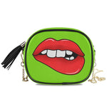 Load image into Gallery viewer, Chain bags for Woman! Sexy Red Lips High Quality Fashion PU Leather.
