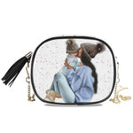 Load image into Gallery viewer, Bag Handbag Chain Super Mama Mom Girls Crossbody Bag.
