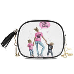 Load image into Gallery viewer, Bag Handbag Chain Super Mama Mom Girls Crossbody Bag.
