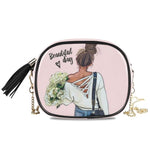 Load image into Gallery viewer, Bag Handbag Chain Super Mama Mom Girls Crossbody Bag.
