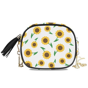 Shoulder Bag Sunflower Pattern Chain.