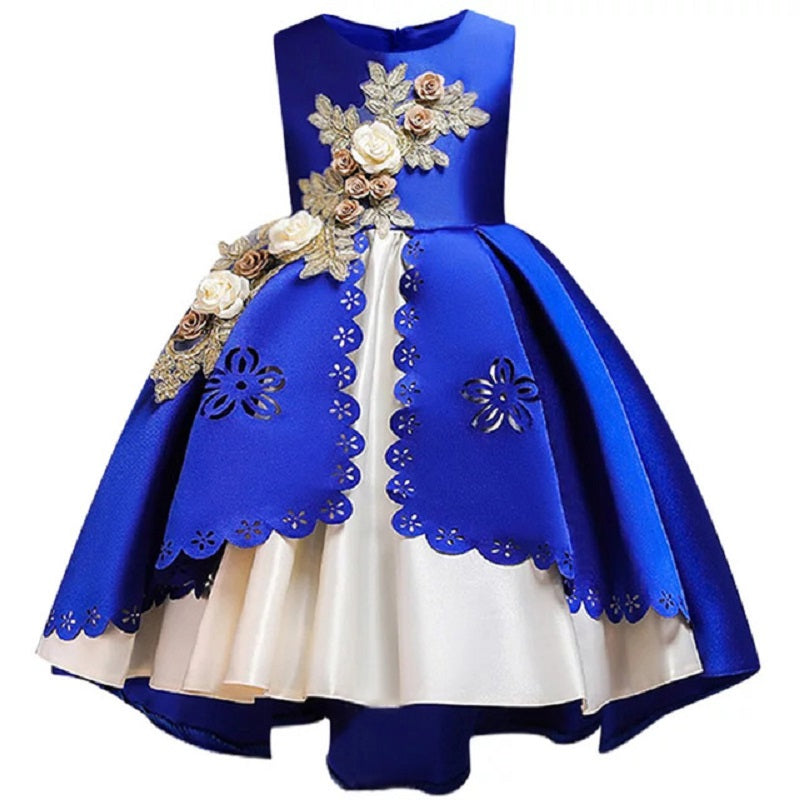 Embroidery Silk Princess Dress