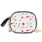 Load image into Gallery viewer, Chain crossbody Bags Nurse Pattern.
