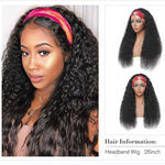 Load image into Gallery viewer, SVT Water Wave Glueless Human Hair Wigs Indian Headband Wig For Black Women Long Hair 12-26Inch Curly Headband Wig Natural Color
