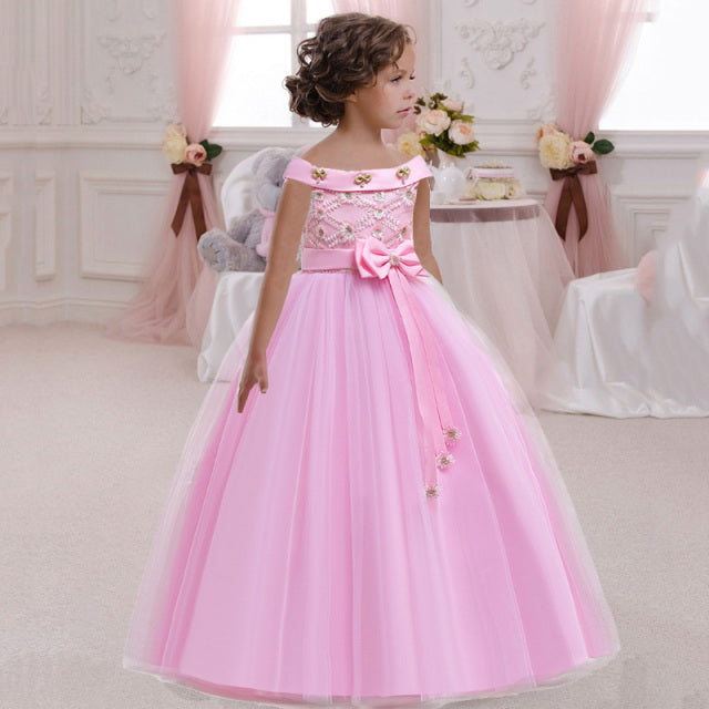 Princess Dress For Girls Flower Ball