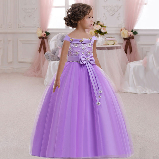 Princess Dress For Girls Flower Ball