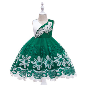 Embroidery Silk Princess Dress