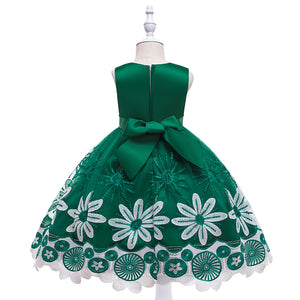 Embroidery Silk Princess Dress