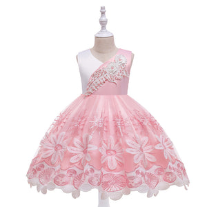 Embroidery Silk Princess Dress