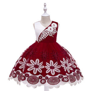 Embroidery Silk Princess Dress