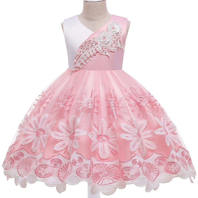 Embroidery Silk Princess Dress