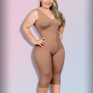 Postpartum Full Body Shaper Removable Bra With Snap Closure Shapewear Post Liposuction Fajas Colombianas