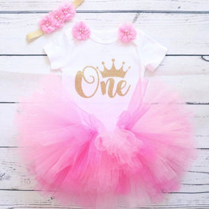 1 Year Baby Girl Clothes Unicorn Party Set