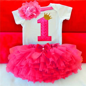 1 Year Baby Girl Clothes Unicorn Party Set