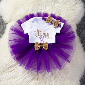 1 Year Baby Girl Clothes Unicorn Party Set