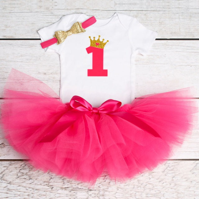 1 Year Baby Girl Clothes Unicorn Party Set