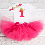 Load image into Gallery viewer, 1 Year Baby Girl Clothes Unicorn Party Set
