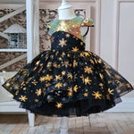 Load image into Gallery viewer, Girls Golden Sequin Shiny Tutu Dress
