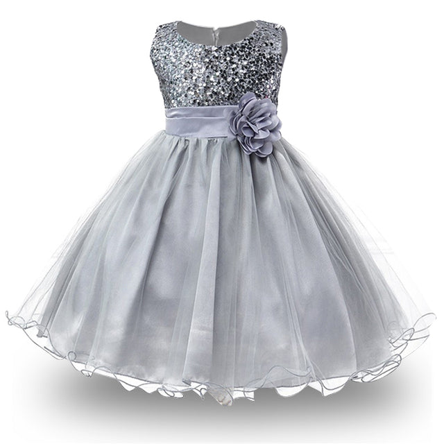 Party dress sequins Sleeveless For Girls