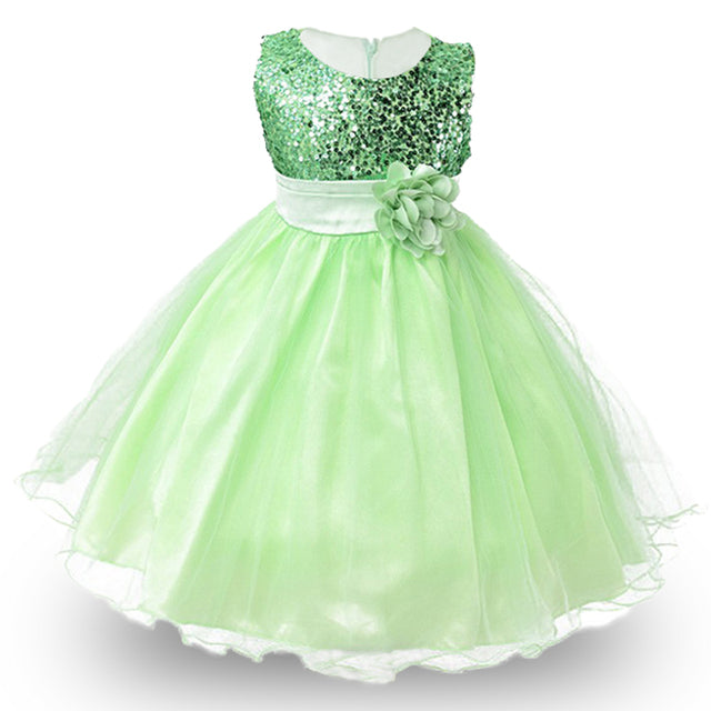 Party dress sequins Sleeveless For Girls