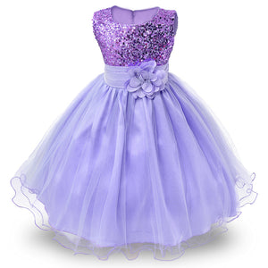 Party dress sequins Sleeveless For Girls