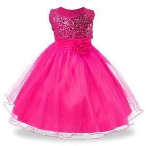 Party dress sequins Sleeveless For Girls