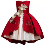 Load image into Gallery viewer, Embroidery Silk Princess Dress
